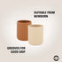 Mikk-Line Silicone Cups (2 Pack) Tableware WhiteSwan/Brownsugar